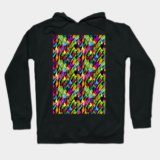 abstract poppy mountains Hoodie